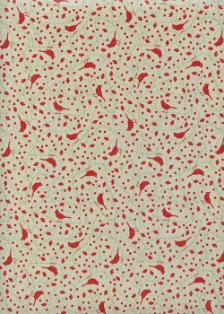 "Cherry" rouge fond beige (50x70)
