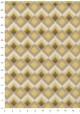 "Losange" 2 tons beige réhaussé or (50x70)