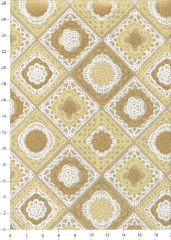 "Marquise" 2 tons beige réhaussé or (50x70)