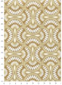 "Pampa" 2 tons beige réhaussé or (50x70)