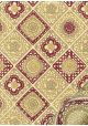 "Marquise" bordeaux et beige réhaussé or (50x70)