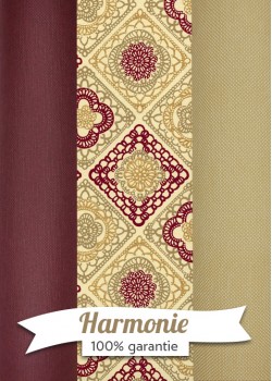 HARMONIE TRIO Marquise bordeaux et beige