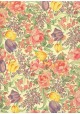 "Varese fleuri" floral mauve et rose (50x70)