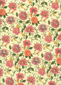 "Varese fleuri" fleurs roses (50x70)