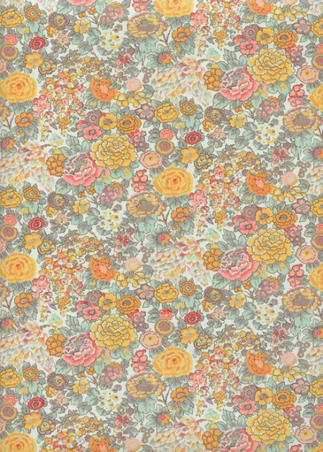 "Varese fleuri" parterre de fleurs ton pastel (50x70)