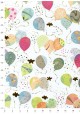 Papier Turnowsky ballons multicolores réhaussé or (50x70)