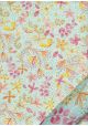 Papier Turnowsky fleurs et papillons réhaussé or (50x70)