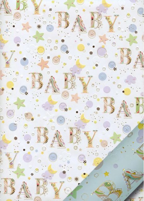 Papier Turnowsky "baby" réhaussé or (50x70)