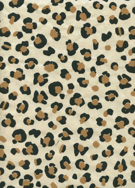 Lokta léopard fond naturel (50x75)