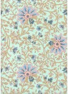 "Papier de coton" Tapisserie fond menthe (55x76)
