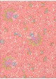"Papier de coton" Tapisserie fond rose (55x76)