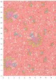 "Papier de coton" Tapisserie fond rose (55x76)