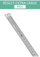 Réglet en acier inoxydable 30cm (larg 2.5cm)