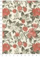 "Papier de coton" les roses pailletées (55x76)