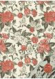 "Papier de coton" les roses pailletées (55x76)