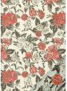 "Papier de coton" les roses pailletées (55x76)