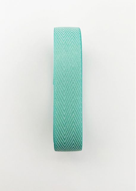 Ruban chevron turquoise (2 mètres)