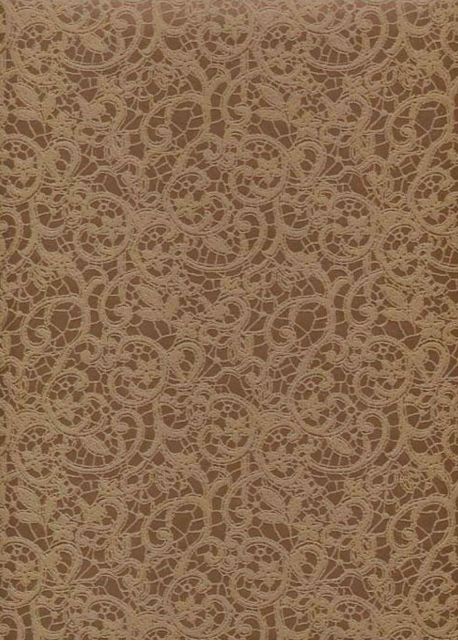 Simili cuir "Damas" (25x71) dentelle marron