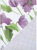 Recto verso" Eclosion violette / rosace violine (68x98)