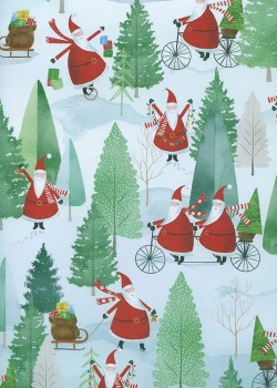 Le Père noël à vélo (68x98)