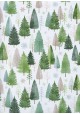 Foret de sapins fond blanc (68,5x98)