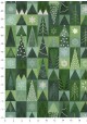 Damier de sapins fond vert (68,5x98)