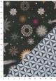 Recto verso "Pluie d'étoiles / étoiles blanches fond noir" (68x98)