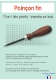 Poinçon 17cm avec manche en bois