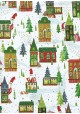 Papier Turnowsky promenade de Noël réhaussé or (50x70)