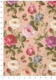 Roses sauvages sur fond poudré (50x68)