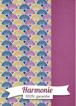 HARMONIE DUO Coquilles marine parme et or