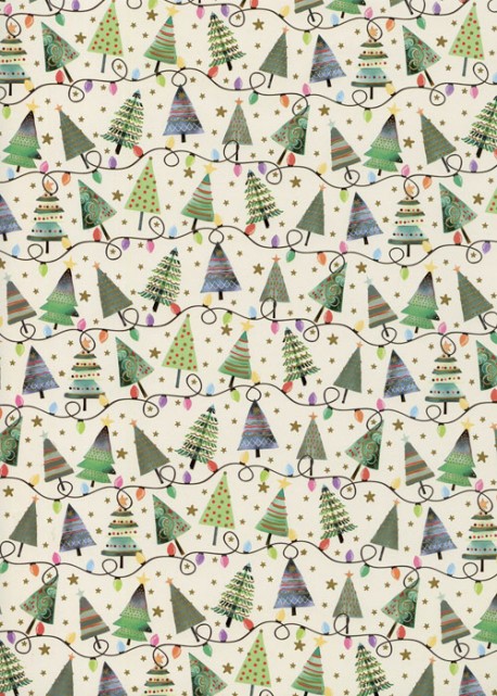 Guirlandes de sapins de Noël (49,5x68)