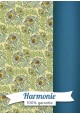 HARMONIE DUO Plumes de paon vertes et bleues