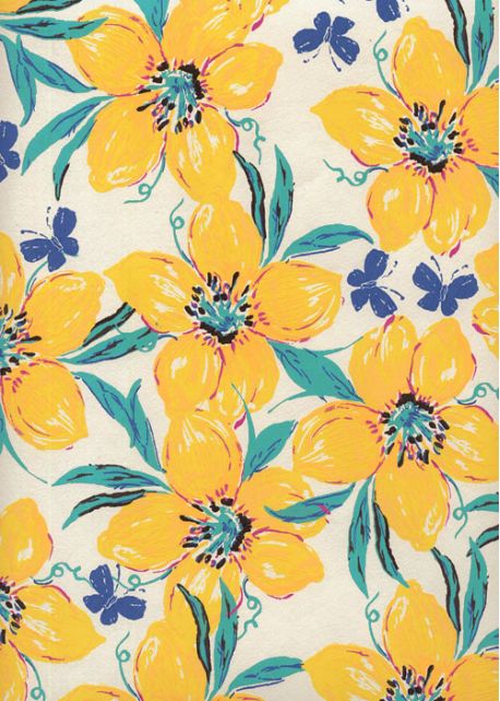 "Papier de coton" Fleurs du soleil (55x76)