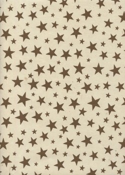 Lokta pluie d'étoiles brunes fond naturel (50x75)