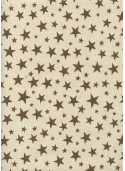 Lokta pluie d'étoiles brunes fond naturel (50x75)