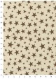 Lokta pluie d'étoiles brunes fond naturel (50x75)
