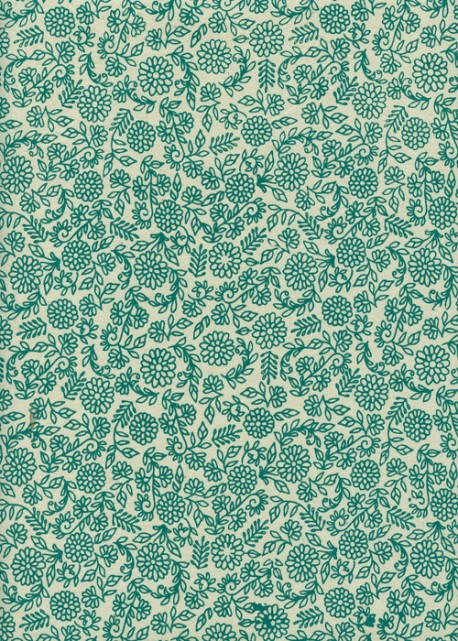 Lokta herbes et corolles ton emeraude (50x75)