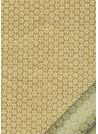 Lokta mini paquerettes ton naturel fond or (50x75)