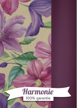HARMONIE DUO Les clématites fond beige