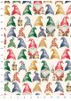 Les lutins de Noël aux bonnets colorés (70x100)