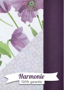 HARMONIE DUO Recto verso eclosion violette & rosace violine