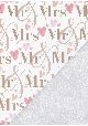 Recto verso "Mrs & Mr/ floral blanc" (68x98)
