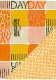 Recto verso "Happy birthday graphique / pois jaune et orange (68x98)