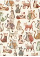Les chats aux motifs fantaisistes (70x100)