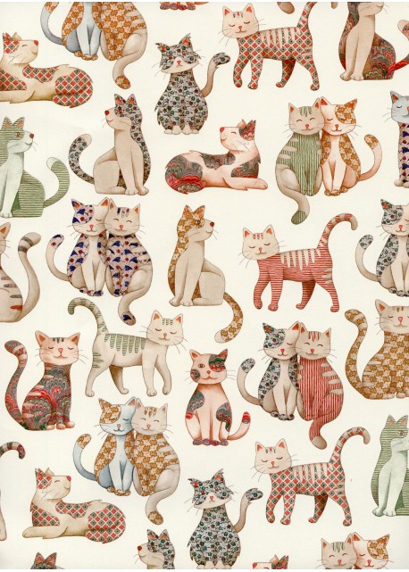 Les chats aux motifs fantaisistes (70x100)