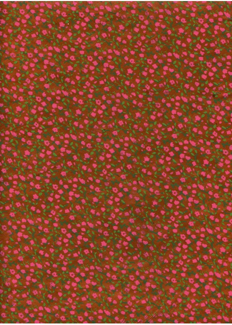 2 tons vert fond rouge brique