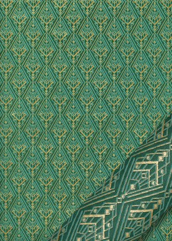 Art déco doré fond émeraude (50x70)