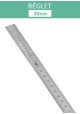 Réglet en acier inoxydable 30cm (larg 1.3cm)