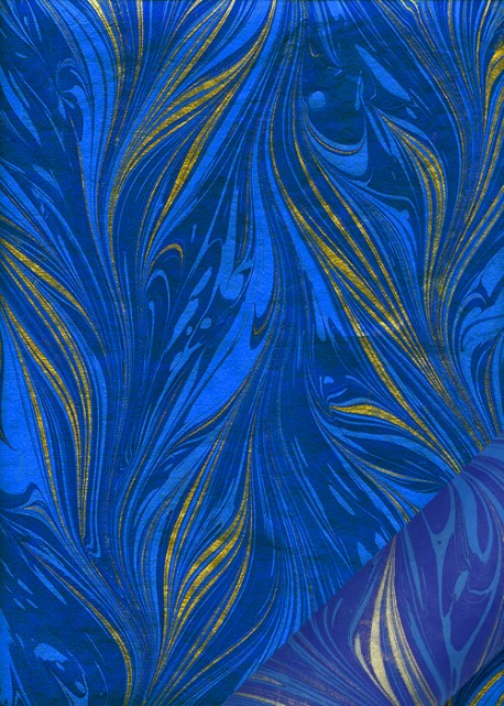 Art déco doré fond améthyste (50x70)